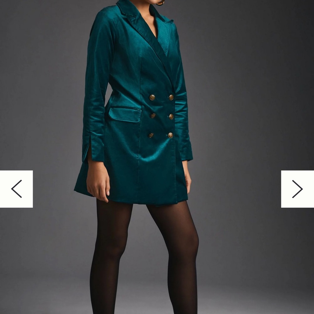 Maeve Velvet Blazer Dress